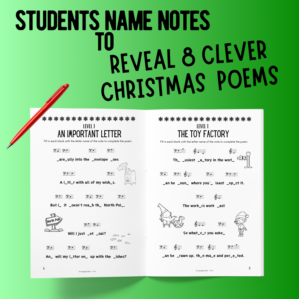 Christmas Music Story Booklets Bundle