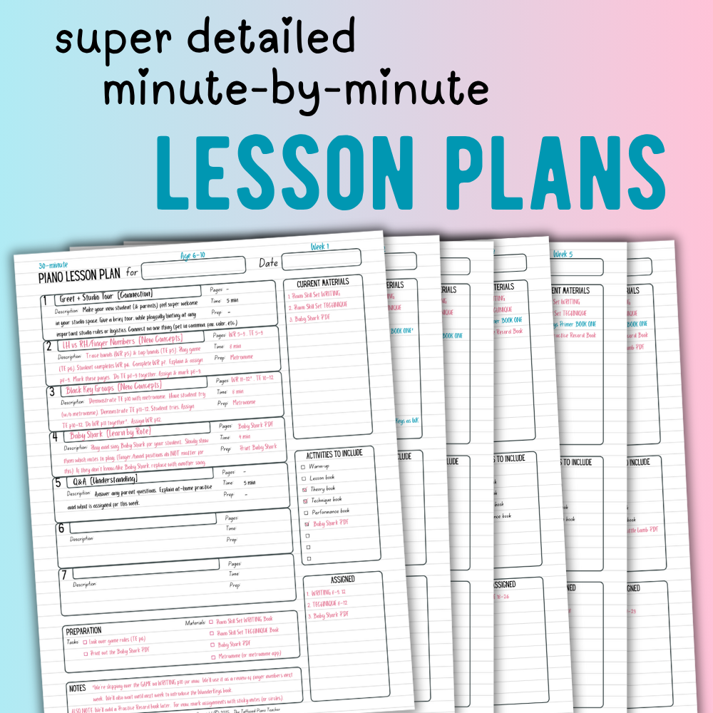 WunderKeys® + Piano Skill Set Lesson Plans