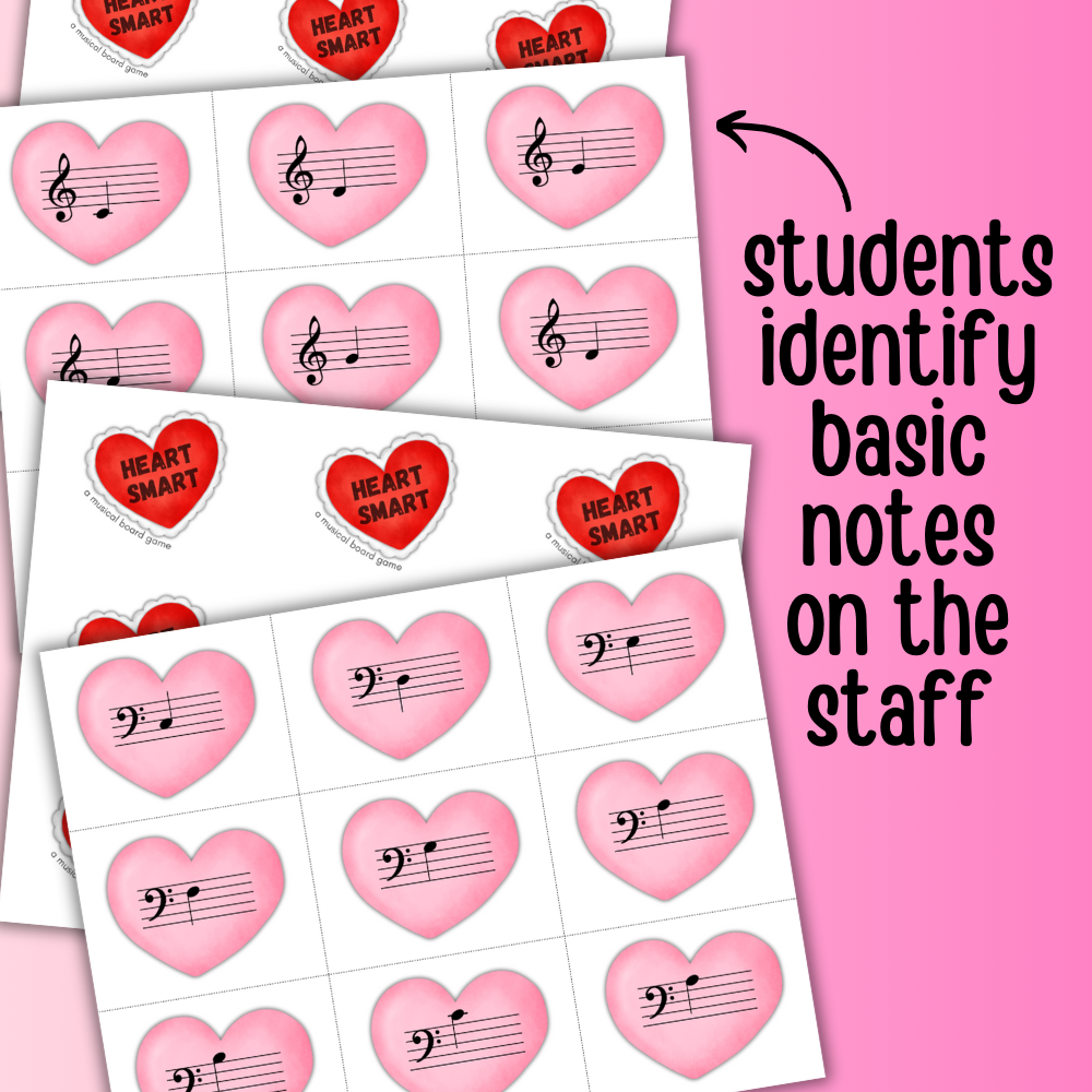Level 1 Valentine's Day Music Note Board Game