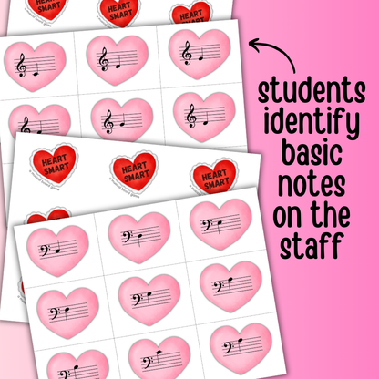 Level 1 Valentine's Day Music Note Board Game