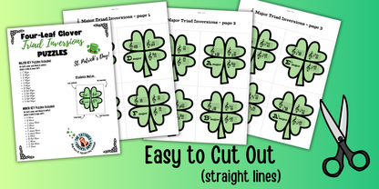 Chord Inversion Shamrock Puzzles