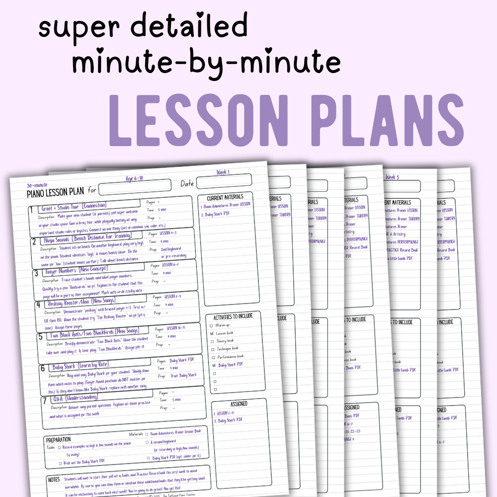 Faber Piano Adventures® Lesson Plans