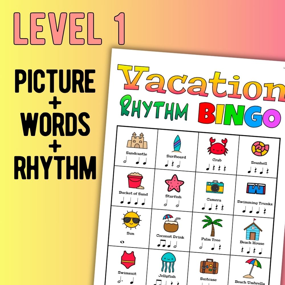 Vacation Rhythm Bingo