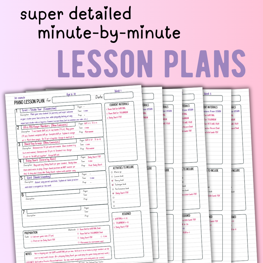 Faber Piano Adventures® + Piano Skill Set Lesson Plans