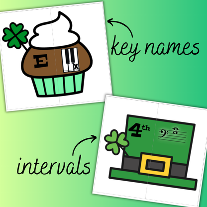 St. Patrick's Day Music Theory Puzzles
