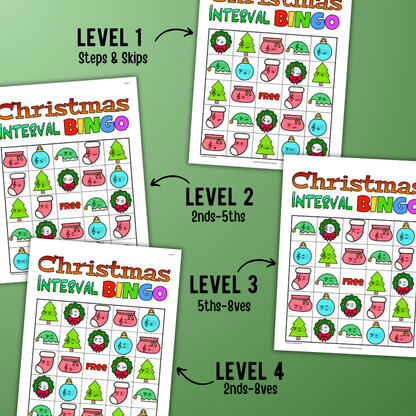 Christmas Music Interval Bingo