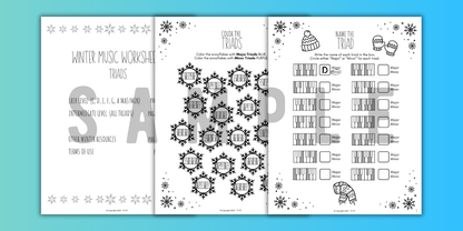 Winter TRIADS Worksheets