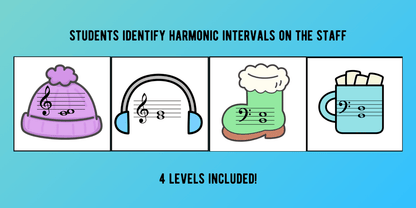 Winter Music Interval Bingo