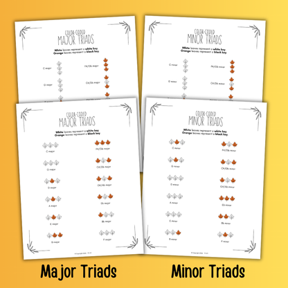 Fall Color-Coded Chord Charts
