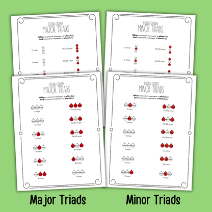 Christmas Color-Coded Chord Charts