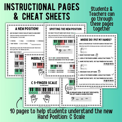 New Hand Position Game + Worksheets