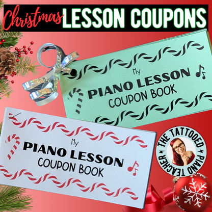Piano Lesson Student Coupon Book