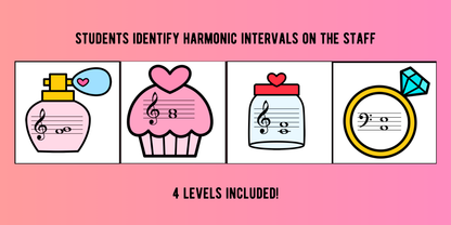 Valentine's Day Music Interval Bingo