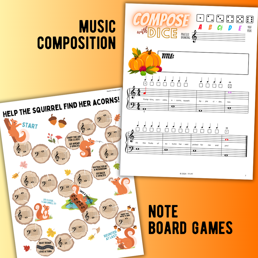 Fall Music Activities Bundle