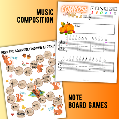 Fall Music Activities Bundle