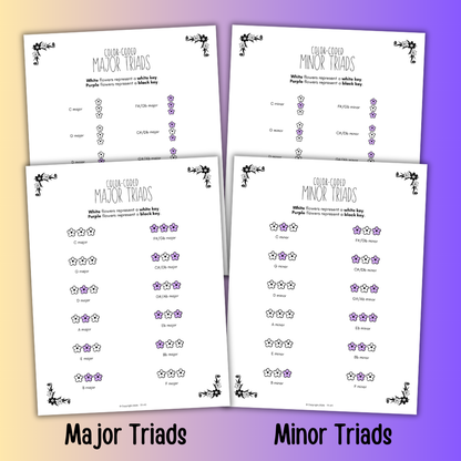 Spring Color-Coded Chord Charts