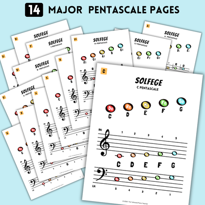 Solfege Major Pentascales Set 1
