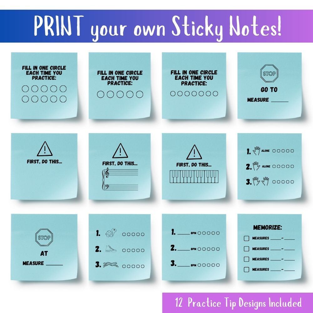 Sticky Note Templates: Practice Tips