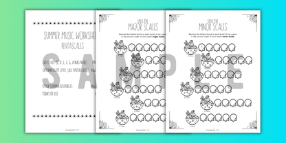 Summer SCALES Worksheets