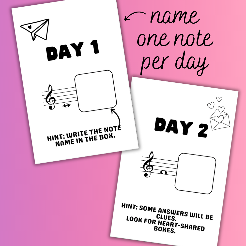 February Note A Day Mini Book