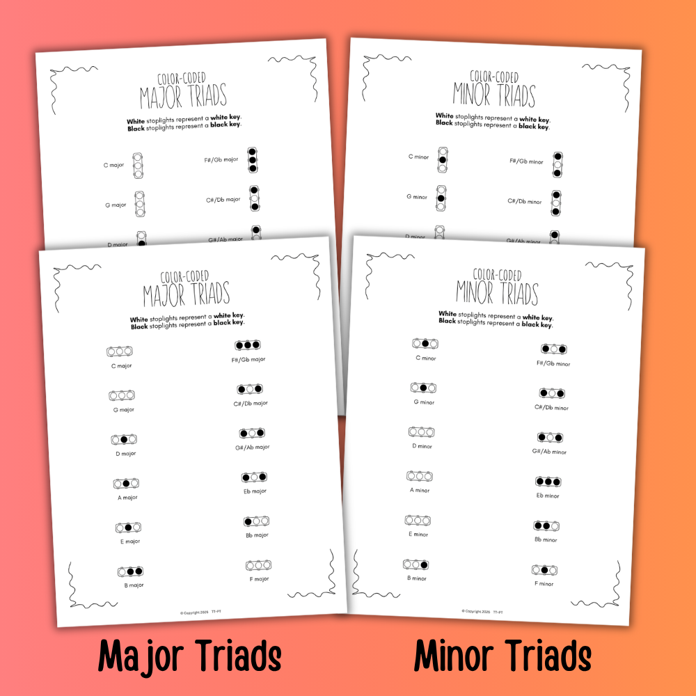 Stoplight Color-Coded Chord Charts