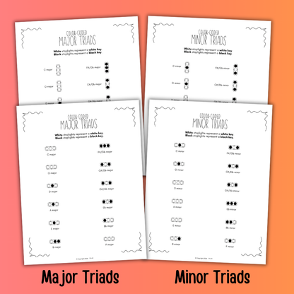 Stoplight Color-Coded Chord Charts