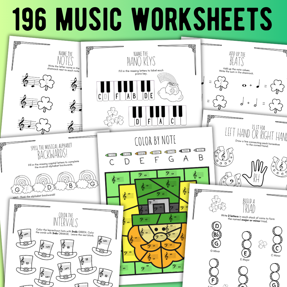 St. Patrick's Day BIG Bundle - Activities + Worksheets