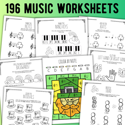St. Patrick's Day BIG Bundle - Activities + Worksheets