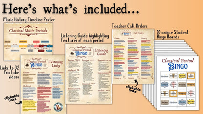 Classical Period Bingo