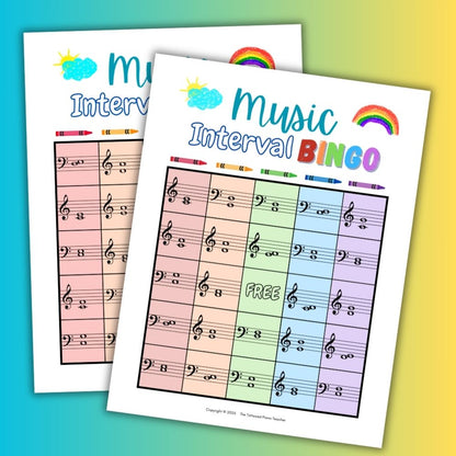 Music Interval Bingo Sample Pages
