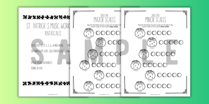 St. Patrick's Day SCALES Worksheets