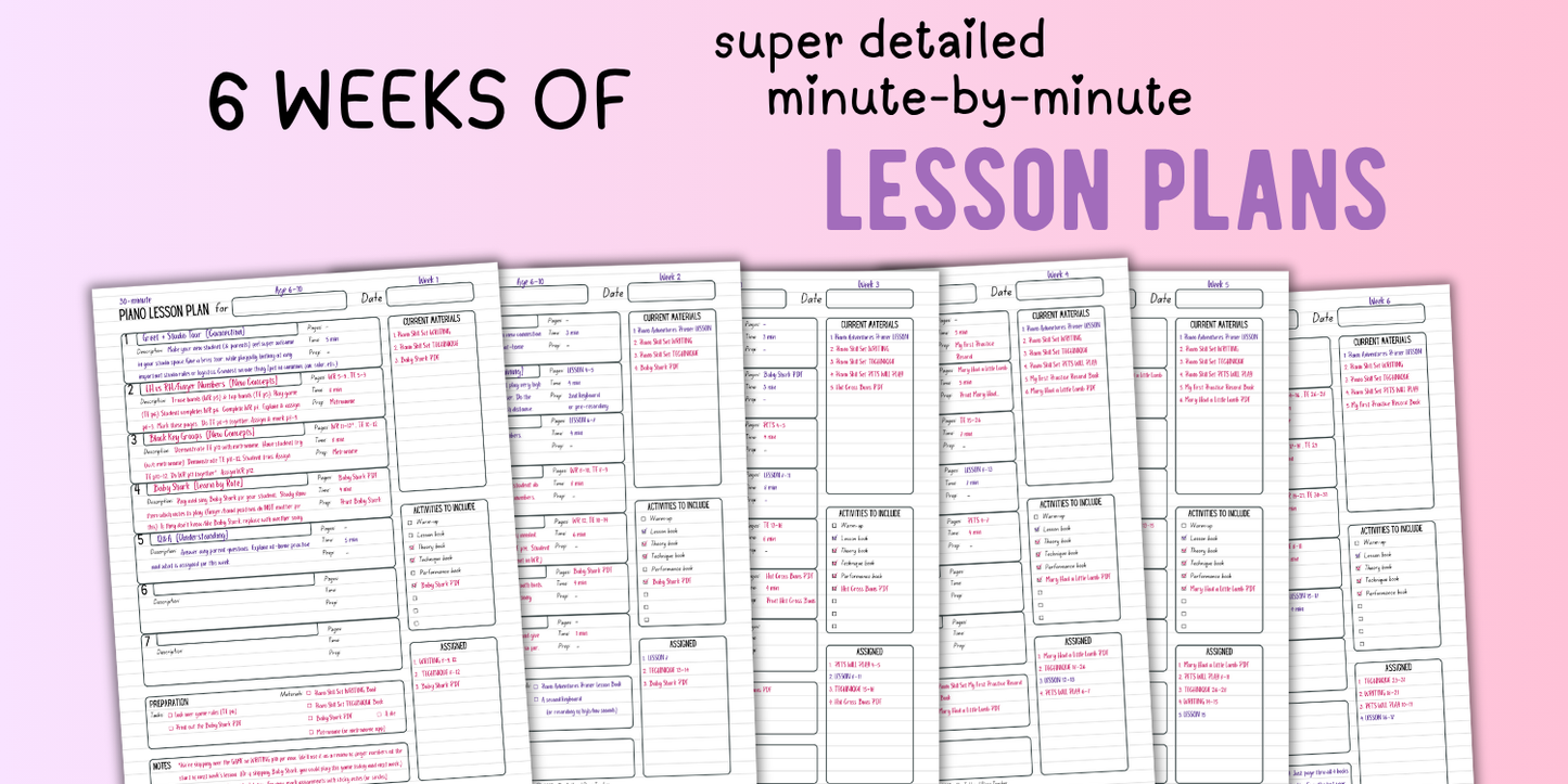 Faber Piano Adventures® + Piano Skill Set Lesson Plans