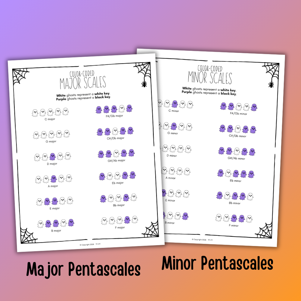 Halloween Color-Coded Scale Charts