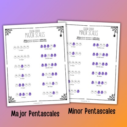 Halloween Color-Coded Scale Charts
