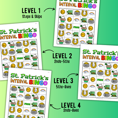 St. Patrick's Day Music Interval Bingo