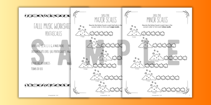 Fall SCALES Worksheets