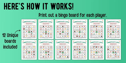 Christmas Carol Bingo