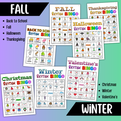 Rhythm Bingo Year Round Bundle