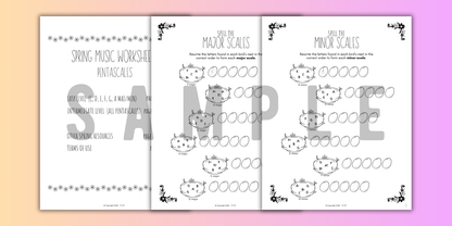 Spring SCALES Worksheets