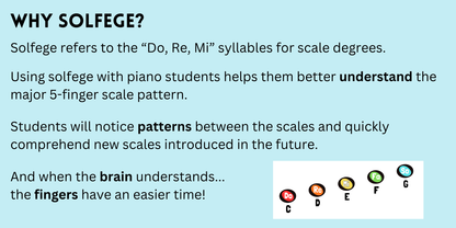 Solfege Major Pentascales Set 1