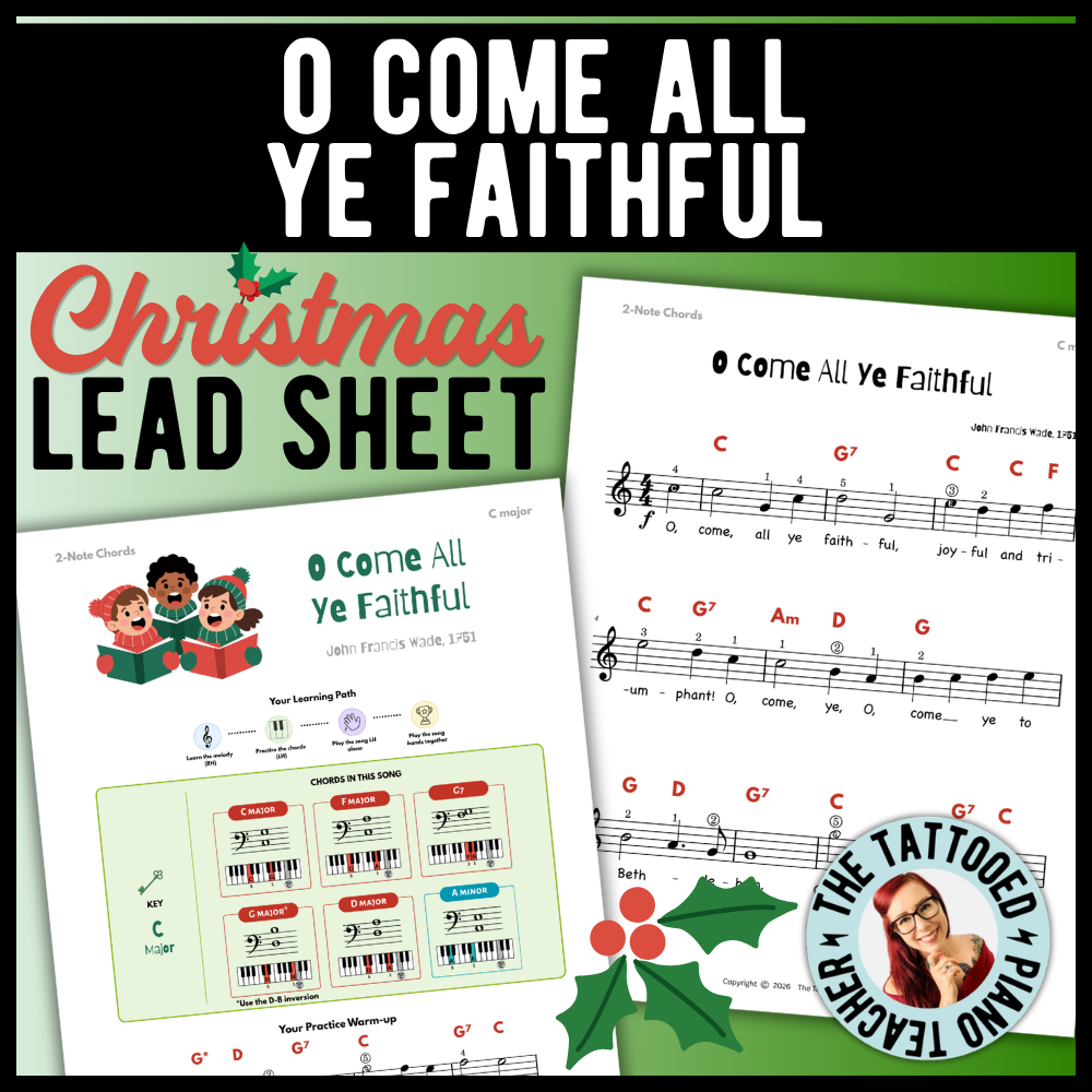 O Come All Ye Faithful Christmas Lead Sheet Music