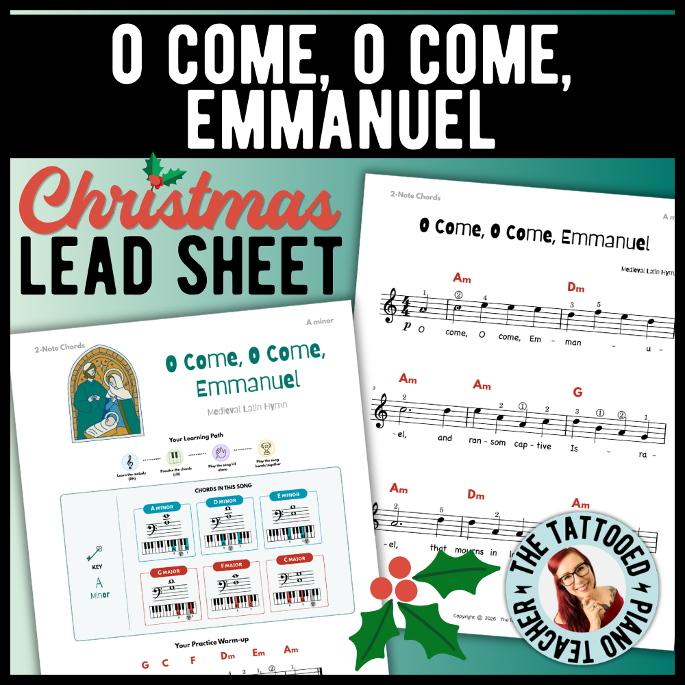 O Come O Come Emmanuel Beginner Lead Sheet Music