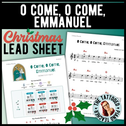 O Come O Come Emmanuel Beginner Lead Sheet Music
