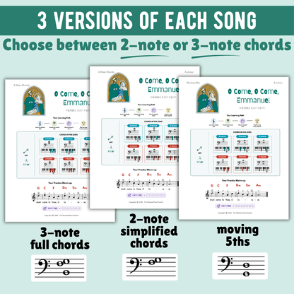O Come O Come Emmanuel Beginner Lead Sheet Music