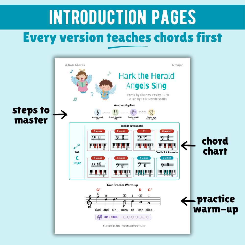 Hark the Herald Angels Sing Christmas Lead Sheet Music