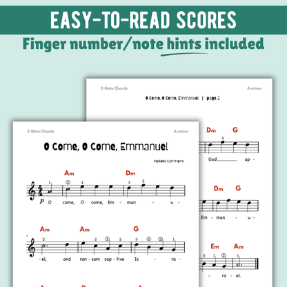 O Come O Come Emmanuel Beginner Lead Sheet Music