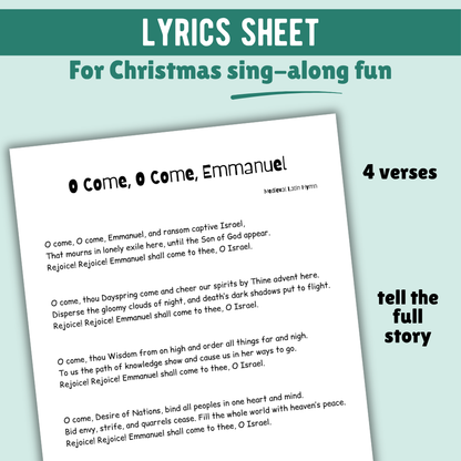 O Come O Come Emmanuel Beginner Lead Sheet Music
