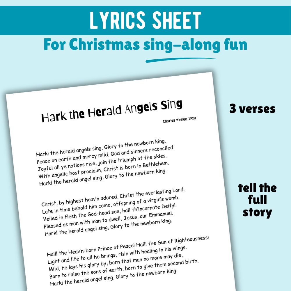Hark the Herald Angels Sing Christmas Lead Sheet Music