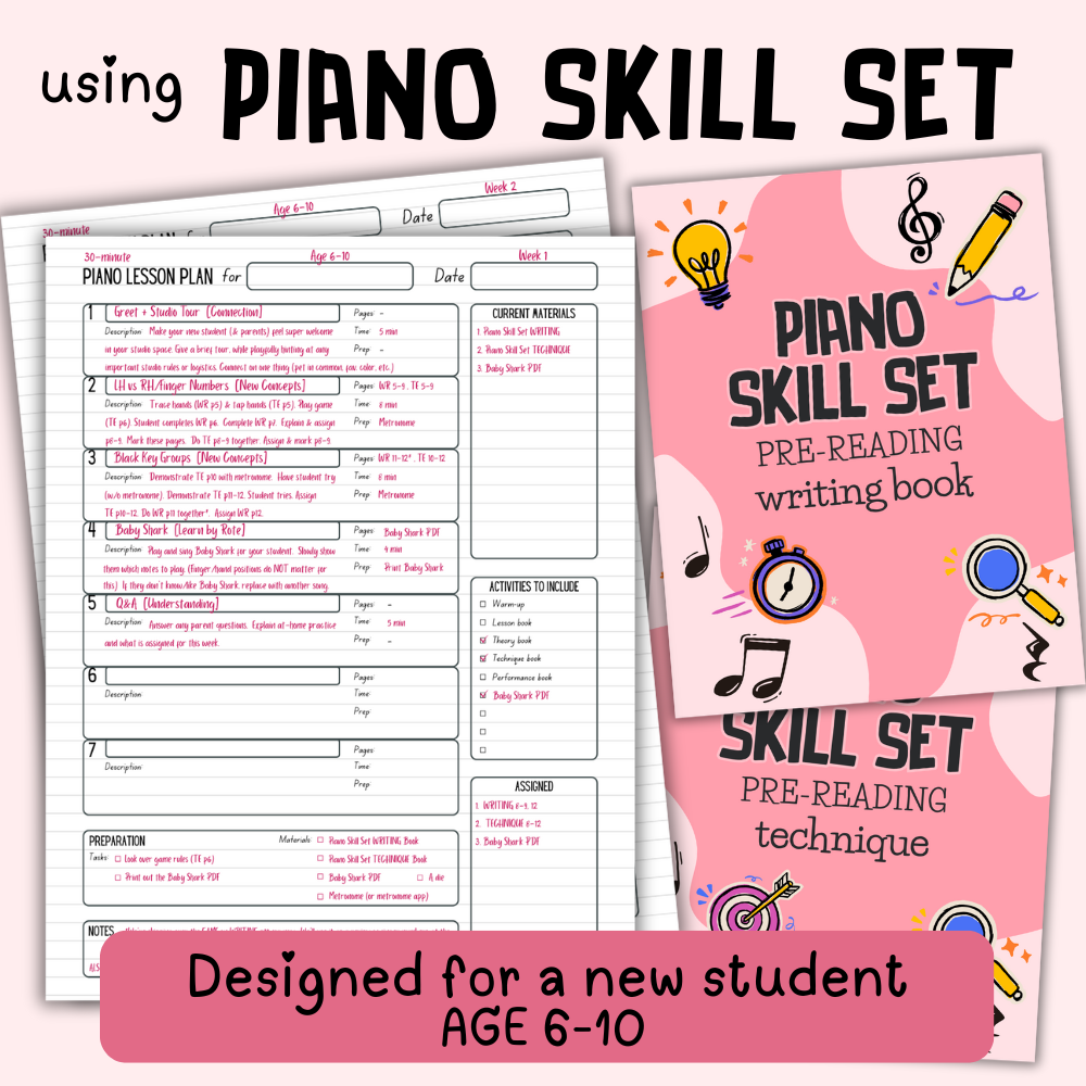 Piano Skill Set Lesson Plans