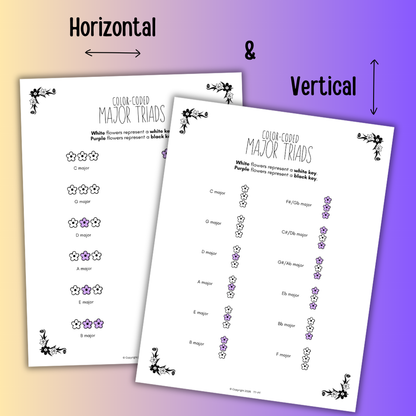 Spring Color-Coded Chord Charts